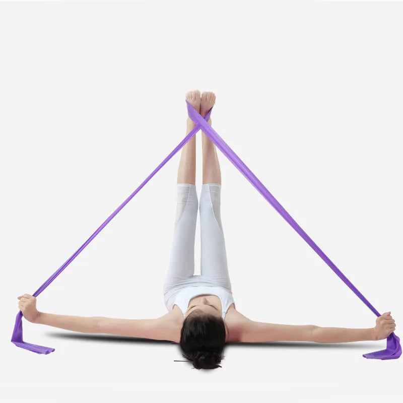 200cm Resistance Bands Elastic Exercise Bands Set for Recovery, Physical Therapy, Yoga, Pilates, Rehab,Fitness,Strength Training