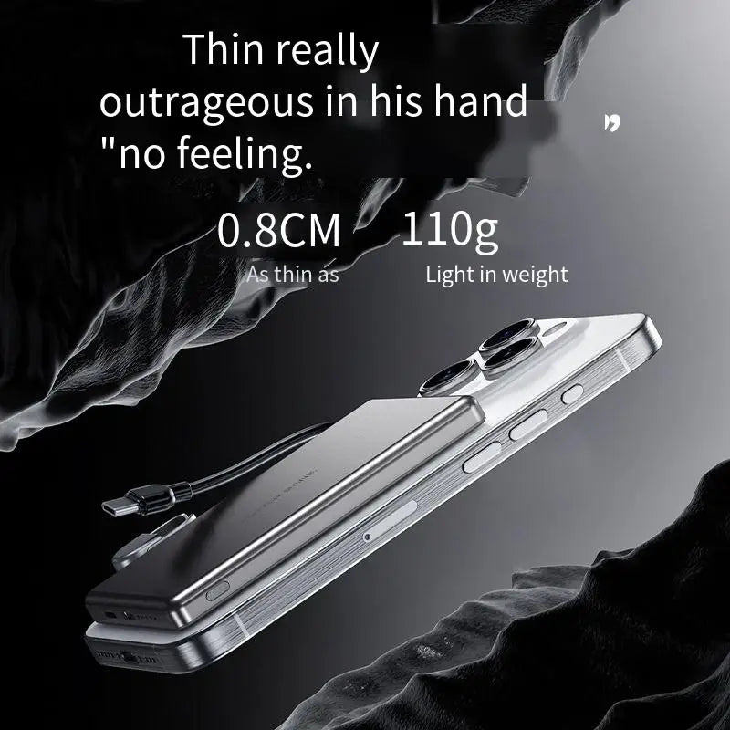 New Ultrathin Magnetic Power Bank 10000mAh Wireless Portable External Battery for MagSafe PowerBank for iPhone 16 Samsung ﻿