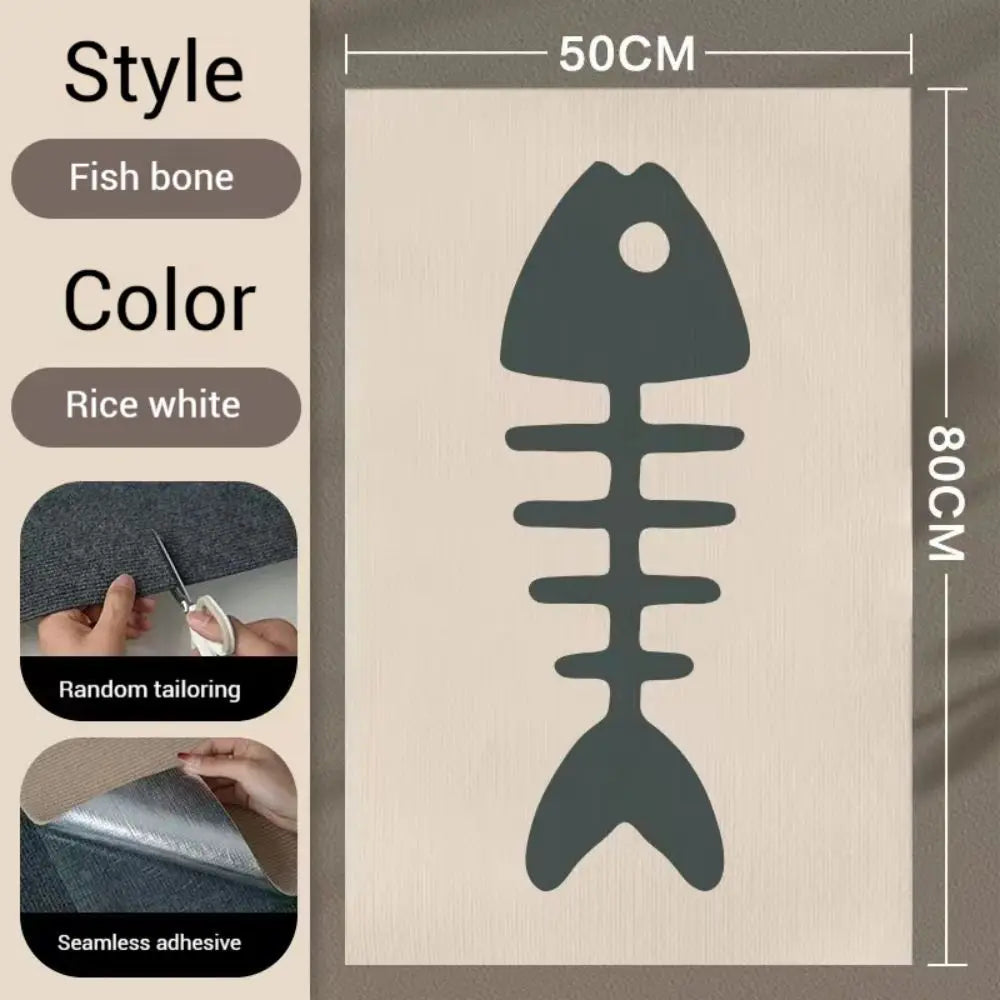 Wall Anti Cat Scratch Sofa DIY Cats Scratch Board Sofa Protection Paws Sharpen Trimmable Self-adhesive Carpet Cats Scratch Board
