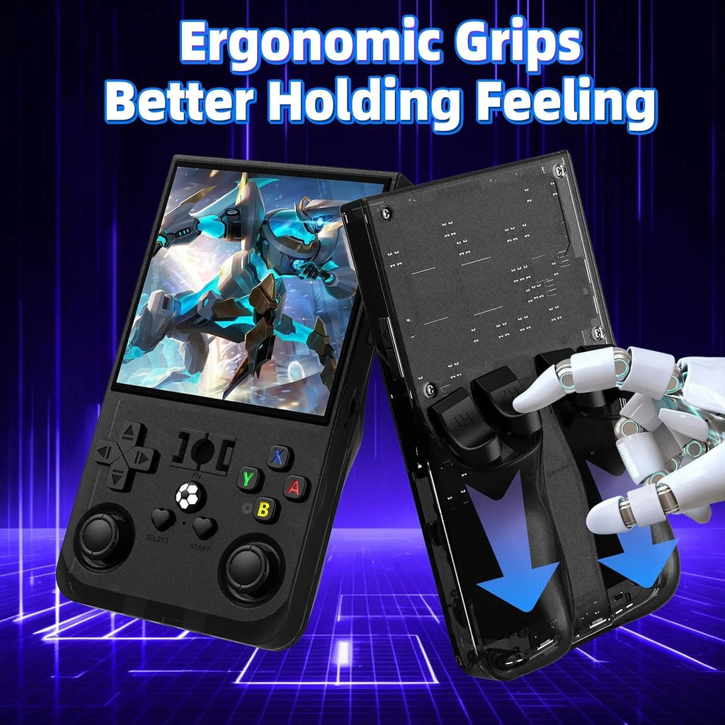 R36MAX Retro Handheld Game 4.0Inch IPS Screen Console 128GB Portable Pocket Video Player Supports 30+ Emulators