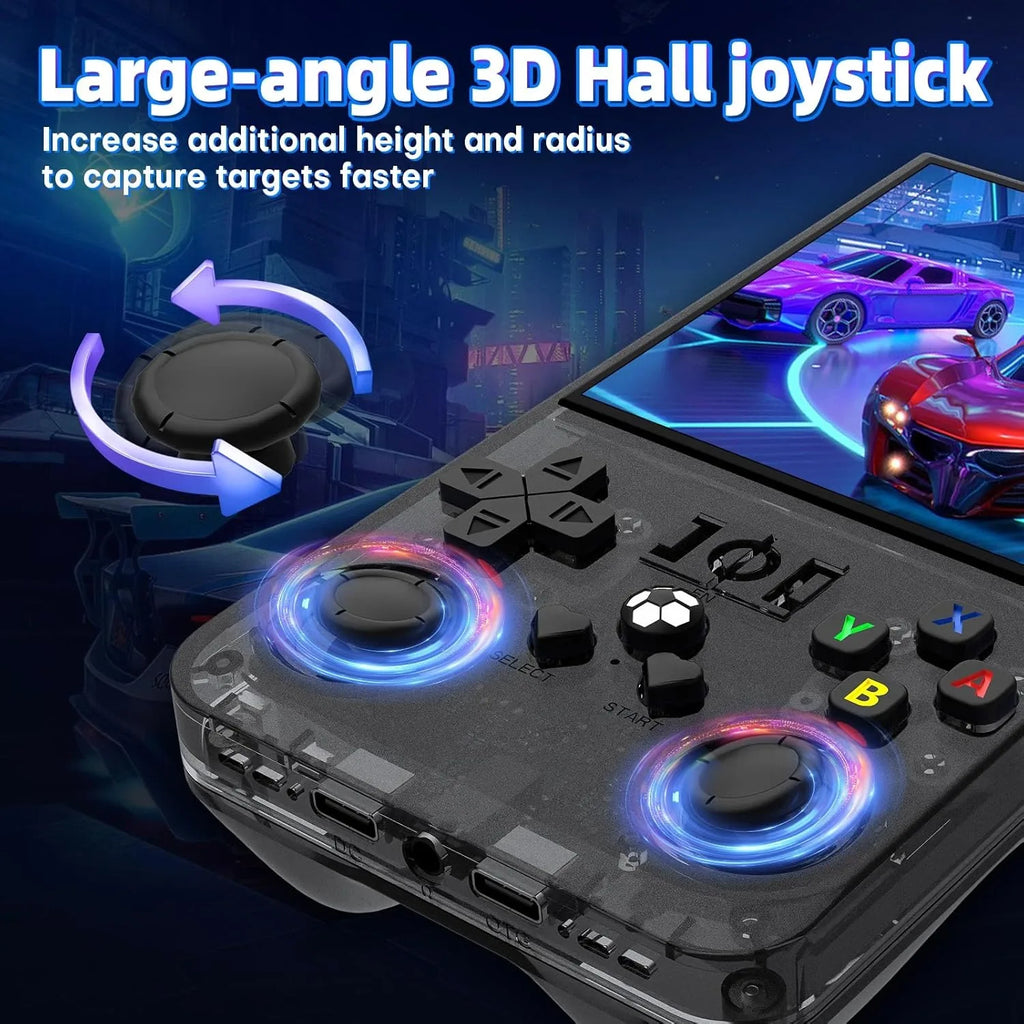 R36MAX Retro Handheld Game 4.0Inch IPS Screen Console 128GB Portable Pocket Video Player Supports 30+ Emulators