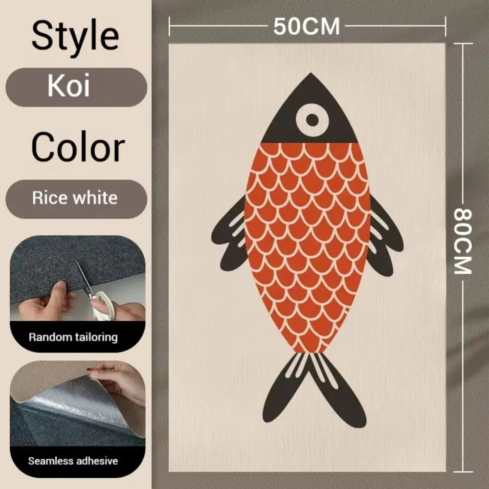 Wall Anti Cat Scratch Sofa DIY Cats Scratch Board Sofa Protection Paws Sharpen Trimmable Self-adhesive Carpet Cats Scratch Board