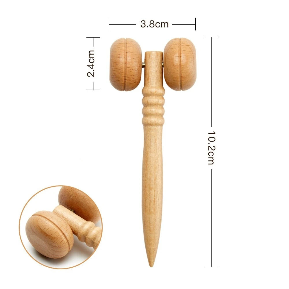6/7/8Pcs/Set Wooden Facial Massage Tools Roller Anti-Aging Face Massager Kit Durable Scraping Board Manual Massage Tools